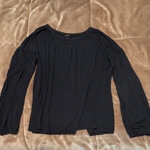 Banana Republic Black Long Sleeve Blouse